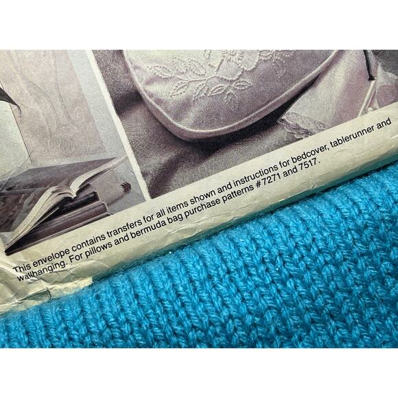 McCalls 8312 Sewing pattern embroidery transfers beadcover table runner - Picture 7 of 7